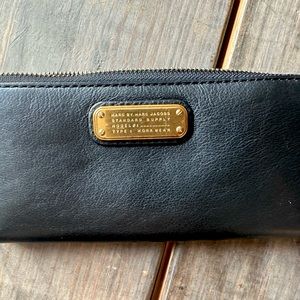 Marc Jacob’s Black Gold Zip Around Wallet